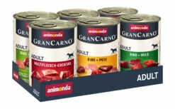 Animonda Gran Carno Adult 6x400g Mixpaket Kräftige Variation