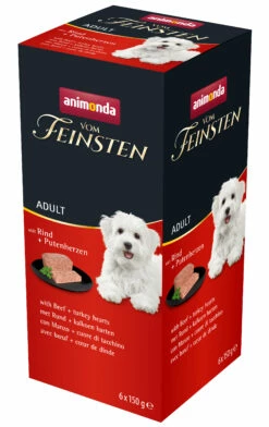 Animonda Vom Feinsten Adult Mixpaket Mit Rind Und Putenherz 6x150g