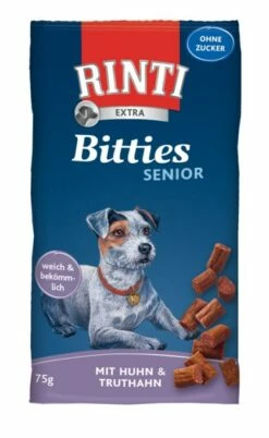RINTI Bitties Senior 75g Beutel Mit Huhn Und Truthahn