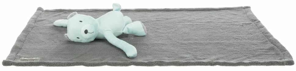 TRIXIE Junior Kuschelset Mit Bär 75x50cm In Grau 3 TRIXIE Junior Kuschelset Mit Bär 75x50cm In Grau