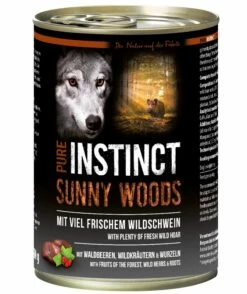PURE INSTINCT Sunny Woods 6x400g Dose Mit Wildschwein -Haustierzubehör Verkäufe 2024 bcda759bcacfc5024a046d7a30ed54ec pi sunny woods 400g 171710 sagaflor ag web