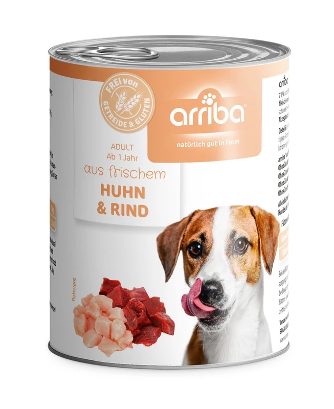 Arriba 6x800g Dose Mit Huhn Und Rind 3 Arriba 6x800g Dose Mit Huhn Und Rind