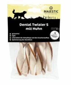 MAJESTIC Hundesnack Dental Twister 80g Mit Huhn