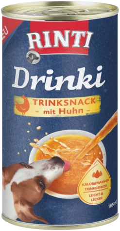 RINTI Drinki Trinksnack Für Hunde 24x185 Ml Mit Huhn