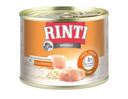 RINTI Sensible 12x185g Dose Mit Huhn Und Reis 3 RINTI Sensible 12x185g Dose Mit Huhn Und Reis