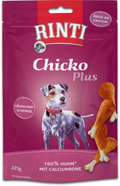 RINTI Chicko Plus Hundesnack Hähnchenschenkel 225g Im Beutel
