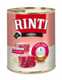 RINTI SENSIBLE 12x800g Dose Mit Rind Und Reis