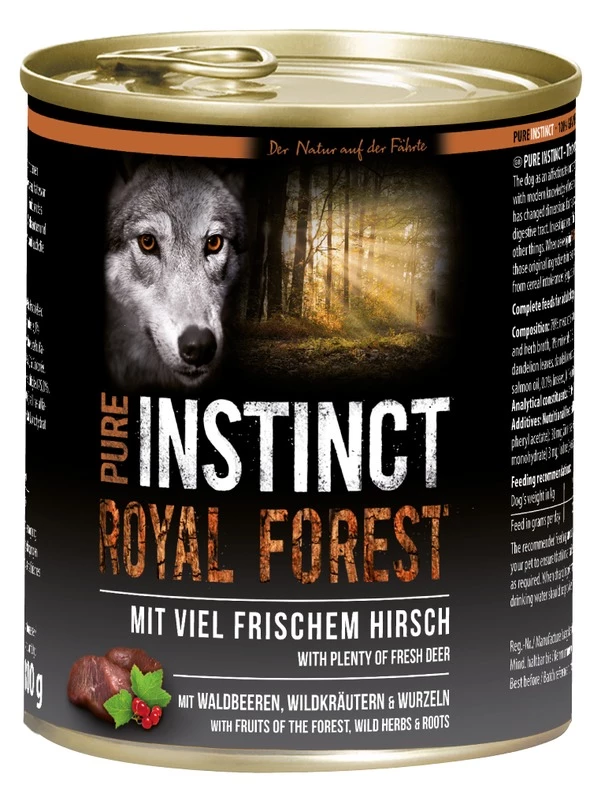 PURE INSTINCT Royal Forest 6x800g Dose Mit Hirsch – Bild 4