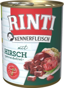 RINTI KENNERFLEISCH 12x800g Dose Mit Hirsch