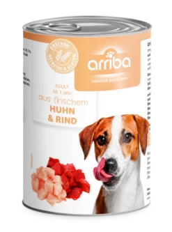 Arriba 6x400g Dose Mit Huhn Und Rind -Haustierzubehör Verkäufe 2024 ded5a8a6402dc6c03044d0e753217005 arriba dose 400g huhn rind preview