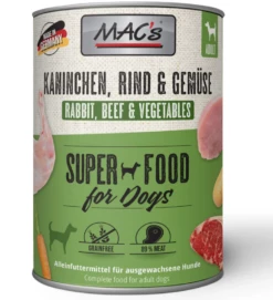 MAC's Dog 6x800g Dose Mit Kaninchen, Rind Und Gemüse