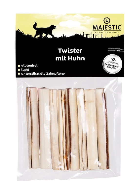 MAJESTIC Hundesnack Twister 200g Mit Huhn