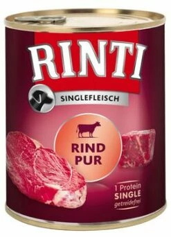 RINTI Singlefleisch Adult 6x800g Dose Mit Rind Pur