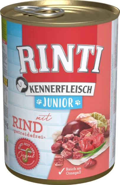 RINTI KENNERFLEISCH Junior 12x400g Mit Rind 3 RINTI KENNERFLEISCH Junior 12x400g Mit Rind