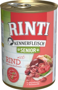 RINTI KENNERFLEISCH Senior 12x400g Mit Rind