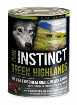 PURE INSTINCT Green Highland 6x800g Mit Rind Und Black Angus