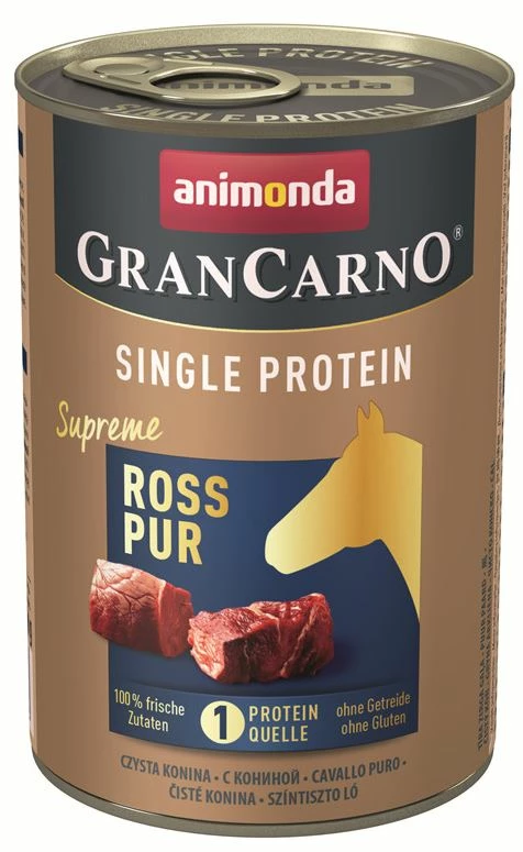 Animonda GranCarno Single Protein Supreme 6x800g Mit Ross Pur 3 Animonda GranCarno Single Protein Supreme 6x800g Mit Ross Pur