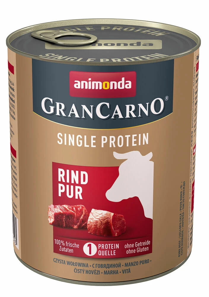 Animonda GranCarno Single Protein 6x800g Dose Mit Rind 3 Animonda GranCarno Single Protein 6x800g Dose Mit Rind