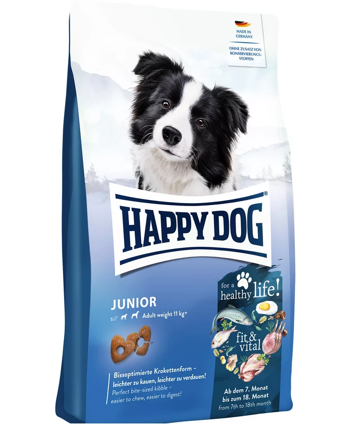HAPPY DOG Fit & Vital Junior 4kg 3 HAPPY DOG Fit & Vital Junior 4kg