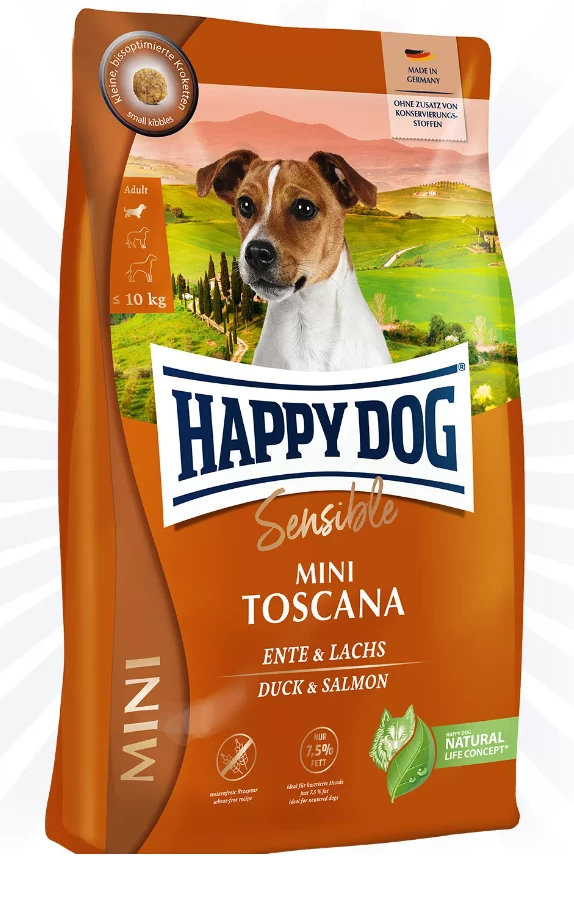 HAPPY DOG Sensible Mini Toscana 300g 3 HAPPY DOG Sensible Mini Toscana 300g