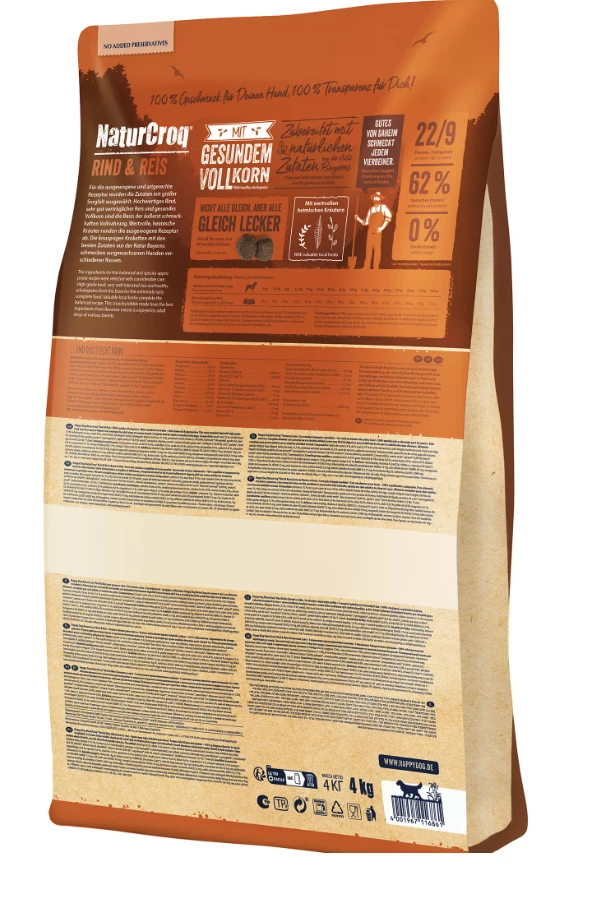 HAPPY DOG NaturCroq Adult Mit Rind Und Reis 11kg 4 HAPPY DOG NaturCroq Adult Mit Rind Und Reis 11kg – Bild 2