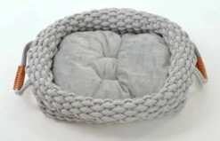SILVIO DESIGN Hundebett Elli 80x100x15cm In Grau