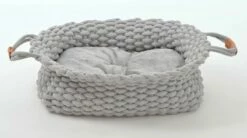 SILVIO DESIGN Kuschelbett Holly 46x40x26 In Grau -Haustierzubehör Verkäufe 2024 hundebett2