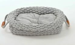 SILVIO DESIGN Kuschelbett Holly 46x40x26 In Grau -Haustierzubehör Verkäufe 2024 hundebett3 1