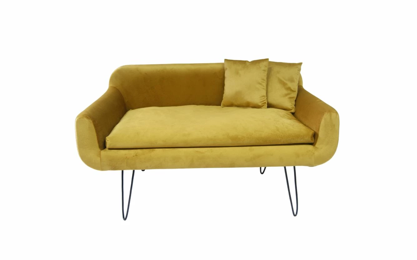 SILVIO DESIGN Tiersofa Tender 47x76x43cm In Senf 3 SILVIO DESIGN Tiersofa Tender 47x76x43cm In Senf