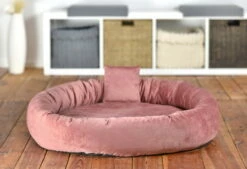 SILVIO DESIGN Kuschelinsel Velvet 90x18cm Rose -Haustierzubehör Verkäufe 2024 kuschelinselrose3