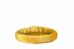 SILVIO DESIGN Kuschelinsel Velvet 50x15cm In Senf