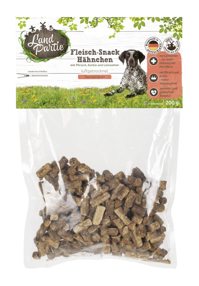 LandPartie Fleisch-Snack Mit Hähnchen 200g 3 LandPartie Fleisch-Snack Mit Hähnchen 200g