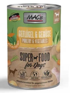 MAC's Dog 6x400g Dose Mit Geflügel Und Gemüse