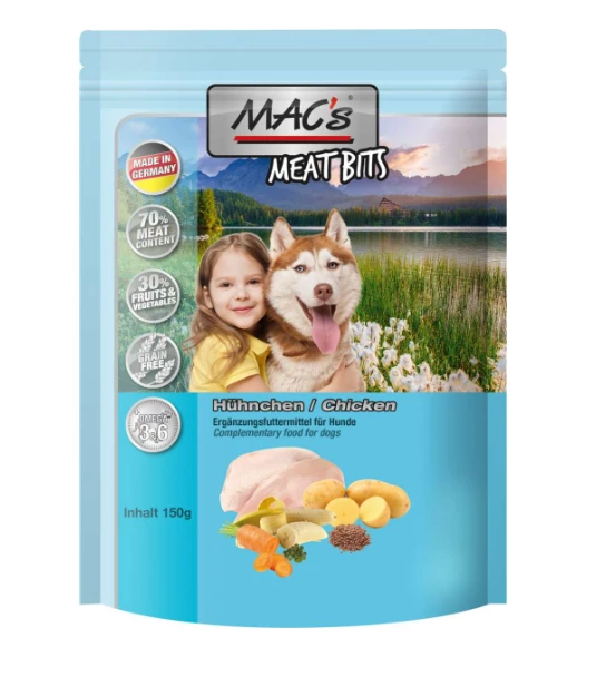 MAC's Dog Meat Bits 120g Mit Geflügel 3 MAC's Dog Meat Bits 120g Mit Geflügel