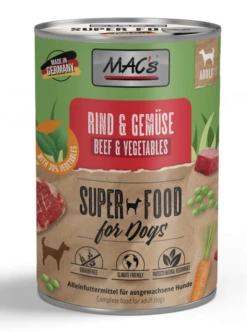 MAC's Dog 6x400g Dose Mit Rind Und Gemüse