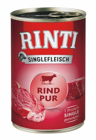 RINTI Singlefleisch 12x400g Dose Mit Rind Pur 3 RINTI Singlefleisch 12x400g Dose Mit Rind Pur