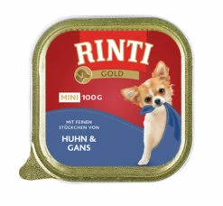 RINTI Gold Mini 16x100g Schale Mit Huhn Und Gans