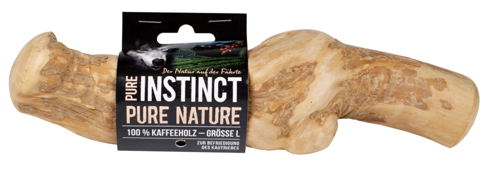 PURE INSTINCT Hundekausnack Kaffeeholz L (300-400g) 3 PURE INSTINCT Hundekausnack Kaffeeholz L (300-400g)