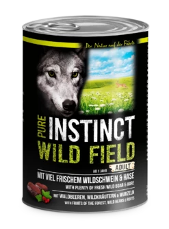 PURE INSTINCT Wild Field 6x400g Dose Mit Wildschwein & Hase