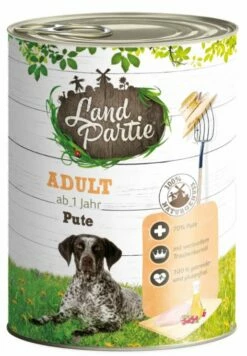 LandPartie Hund Adult 6x800g Dosen Mit Pute