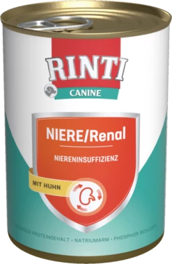 RINTI CANINE Niere/Renal 12x400g Dose Mit Huhn