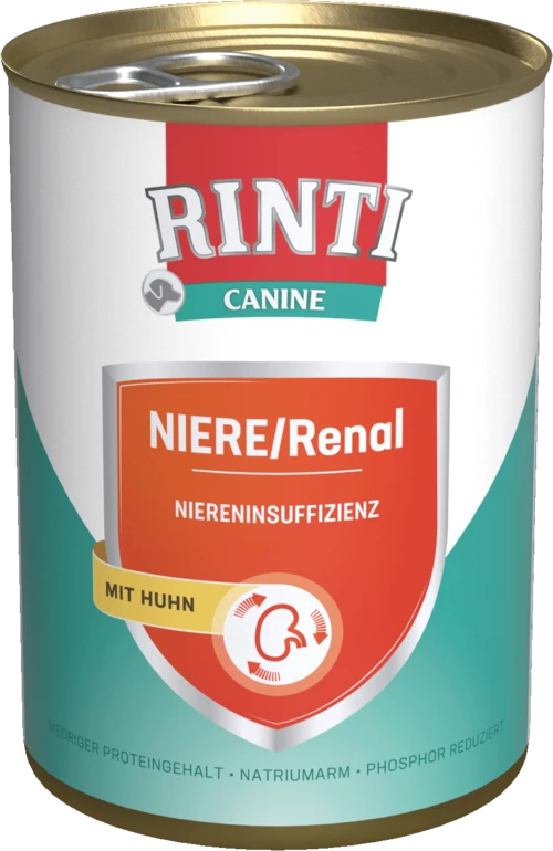 RINTI CANINE Niere/Renal 12x400g Dose Mit Huhn 3 RINTI CANINE Niere/Renal 12x400g Dose Mit Huhn