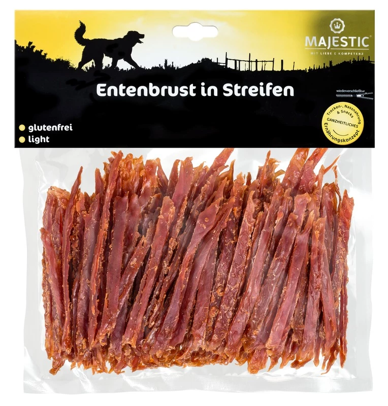 MAJESTIC Hundesnack 250g Mit Entenbrust In Streifen 3 MAJESTIC Hundesnack 250g Mit Entenbrust In Streifen