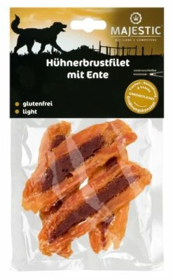 MAJESTIC Hundesnack 70g Mit Hühnerbrustfilet Und Ente