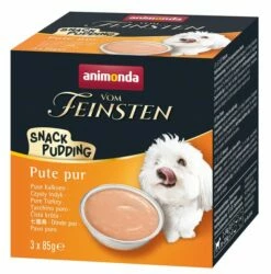 Animonda Vom Feinsten Snackpudding Hund Adult Pute Pur 3 X 85 G
